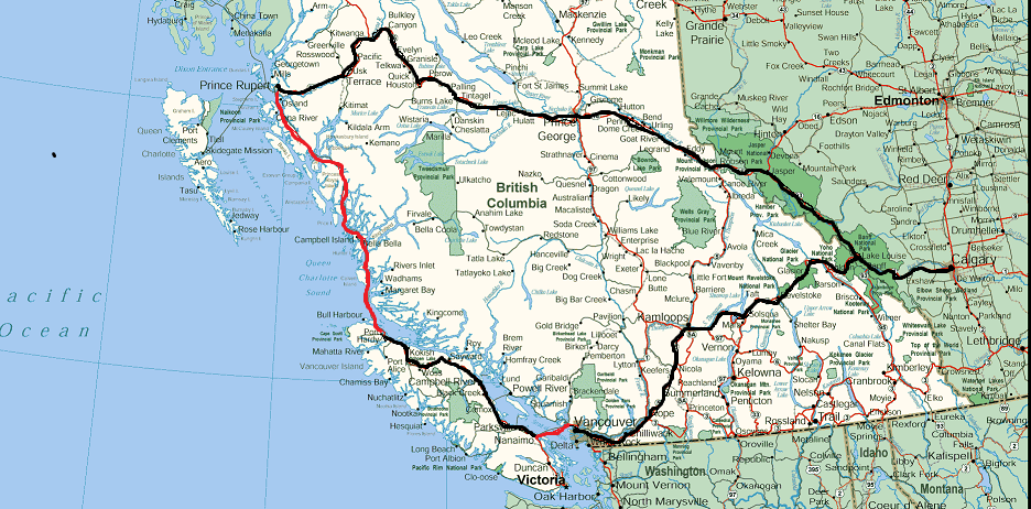 mappa canada